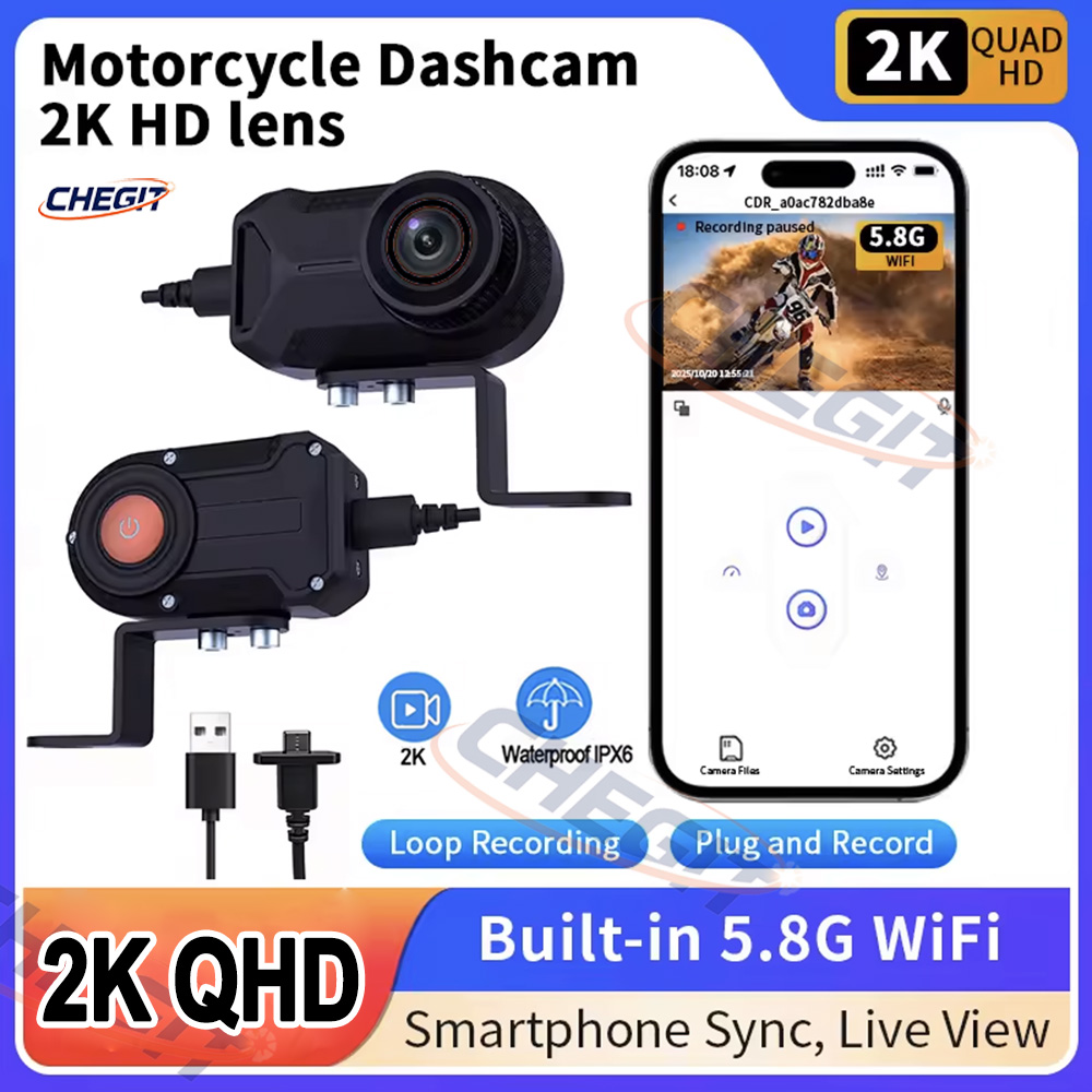 Motorcycle DVR 2K HD WiFi With - Compact Camera Mirrorless incelemesi ve fiyatı