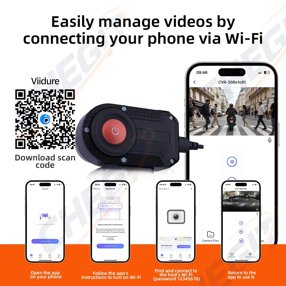 Motorcycle DVR 2K HD WiFi With - Compact Camera Mirrorless incelemesi ve fiyatı