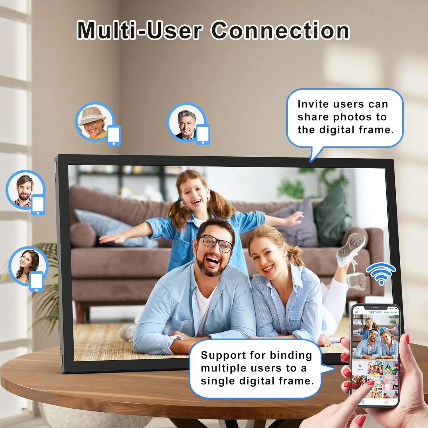Large Digital Picture Frame 21 - Digital Photo Frame Wifi incelemesi ve fiyatı