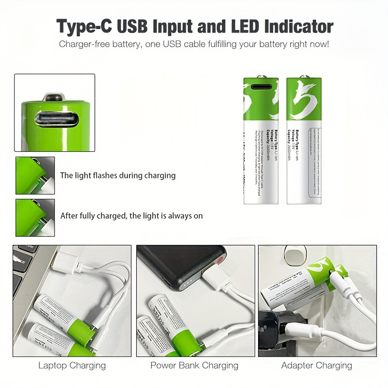 Smart 1.5V AA 2600mWh USB Rech - Modern Electronics Gadgets incelemesi ve fiyatı