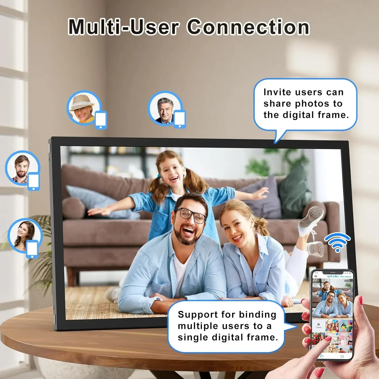 Large Digital Picture Frame 21 - Digital Photo Frame Wifi incelemesi ve fiyatı