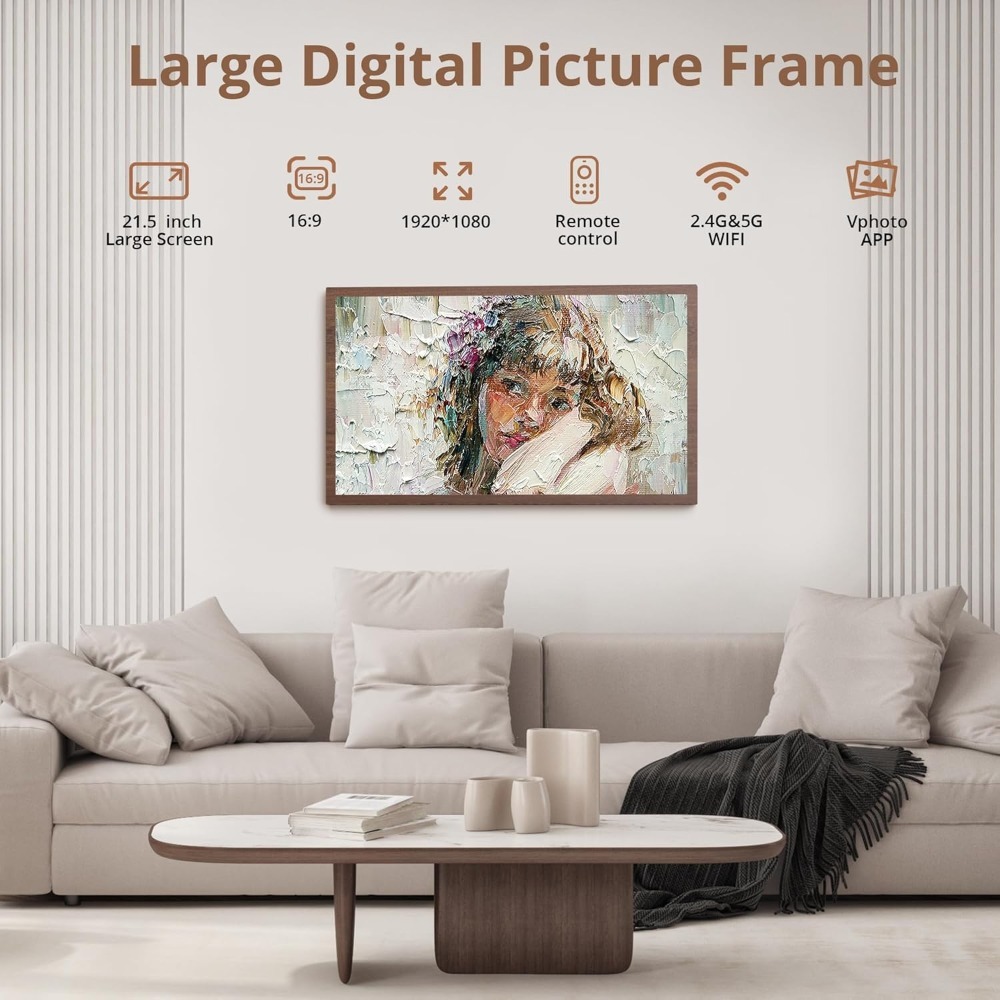 JHZ for NEW Large Digital Pict - Digital Photo Frame Wifi incelemesi ve fiyatı