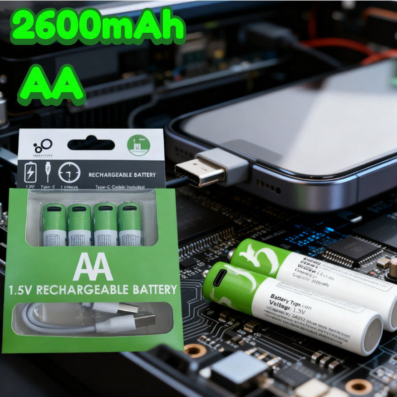 1.5V AA 2600mWh USB Rechargeab - Modern Electronics Gadgets incelemesi ve fiyatı