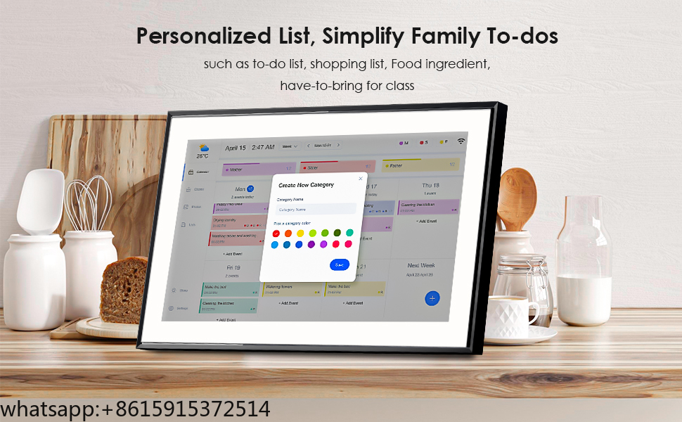 TCDSTARSmart Calendar Digital  - Digital Photo Frame Wifi incelemesi ve fiyatı
